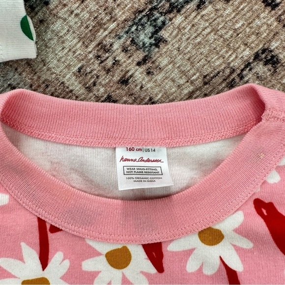 Hanna Andersson Floral Pj Bundle sz 14 - Picture 2 of 3